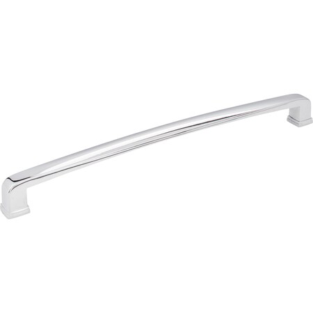 Jeffrey Alexander 12" Center-to-Center Polished Chrome Square Milan 1 Appliance Handle 1092-12PC